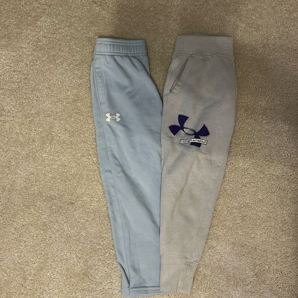2 pair of UA sweats size 5